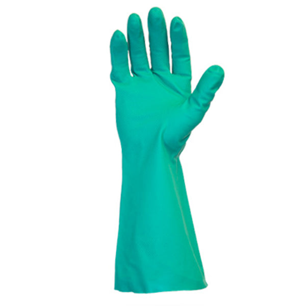 Safety Zone Green Nitrile Flocked 12in Med 1-Pack