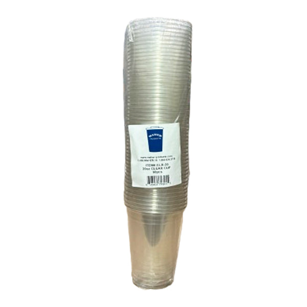 Maher 20 oz Pet Clear Cups 50-Pack