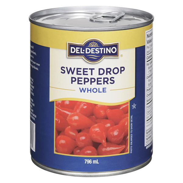 Del Destino Sweet Drops Peppers Whole 796 mL