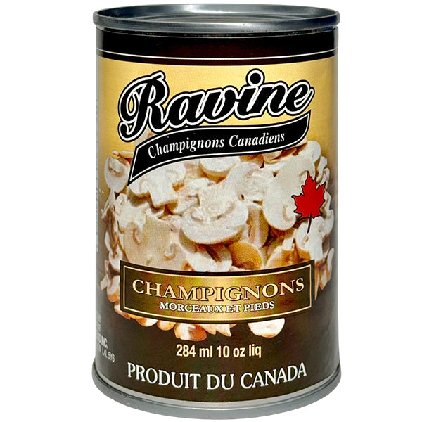 Ravine Pieces and Stems Canned Mushrooms 284 mL