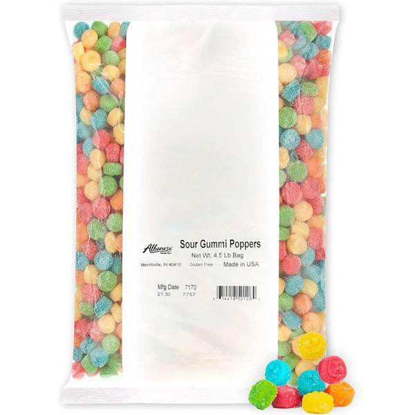 Albanese Sour Gummi Poppers 5LB