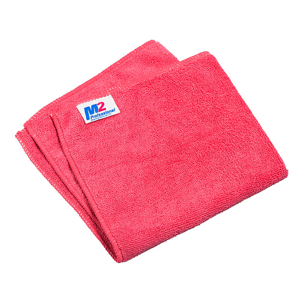 M2 Microfibre Cloth 16 Red 12 ct