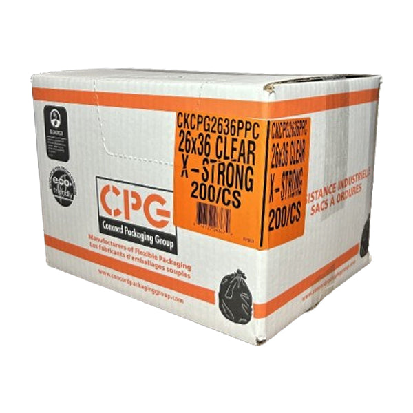 CPG X-strong Clear Garbage Bags 36 200-Pack