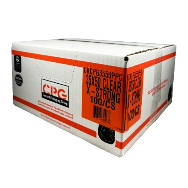 CPG X-strong Clear Garbage Bags 50 100-Pack