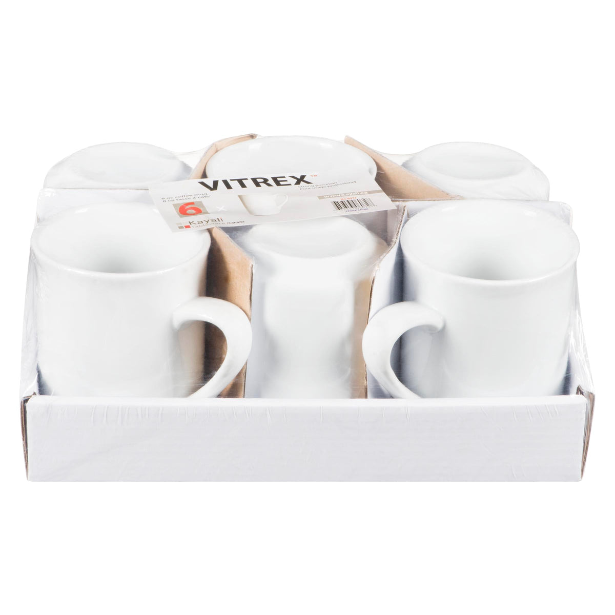 Vitrex 8 oz Coffee Mug 6-Pack