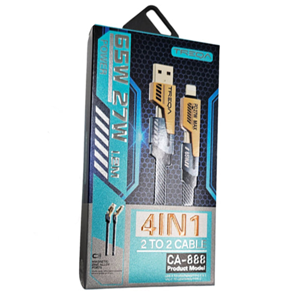 Treqa 4 in 1 Flat Charging Cable