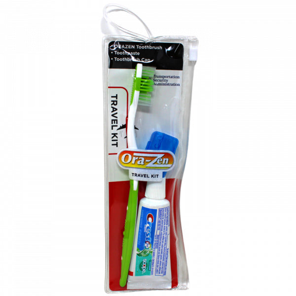 Ora Zen Travel Kit 3 pc Toothpaste/ Toothbrush & Cap
