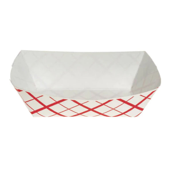 Southland Food Tray 3LB Red Check 250 ct