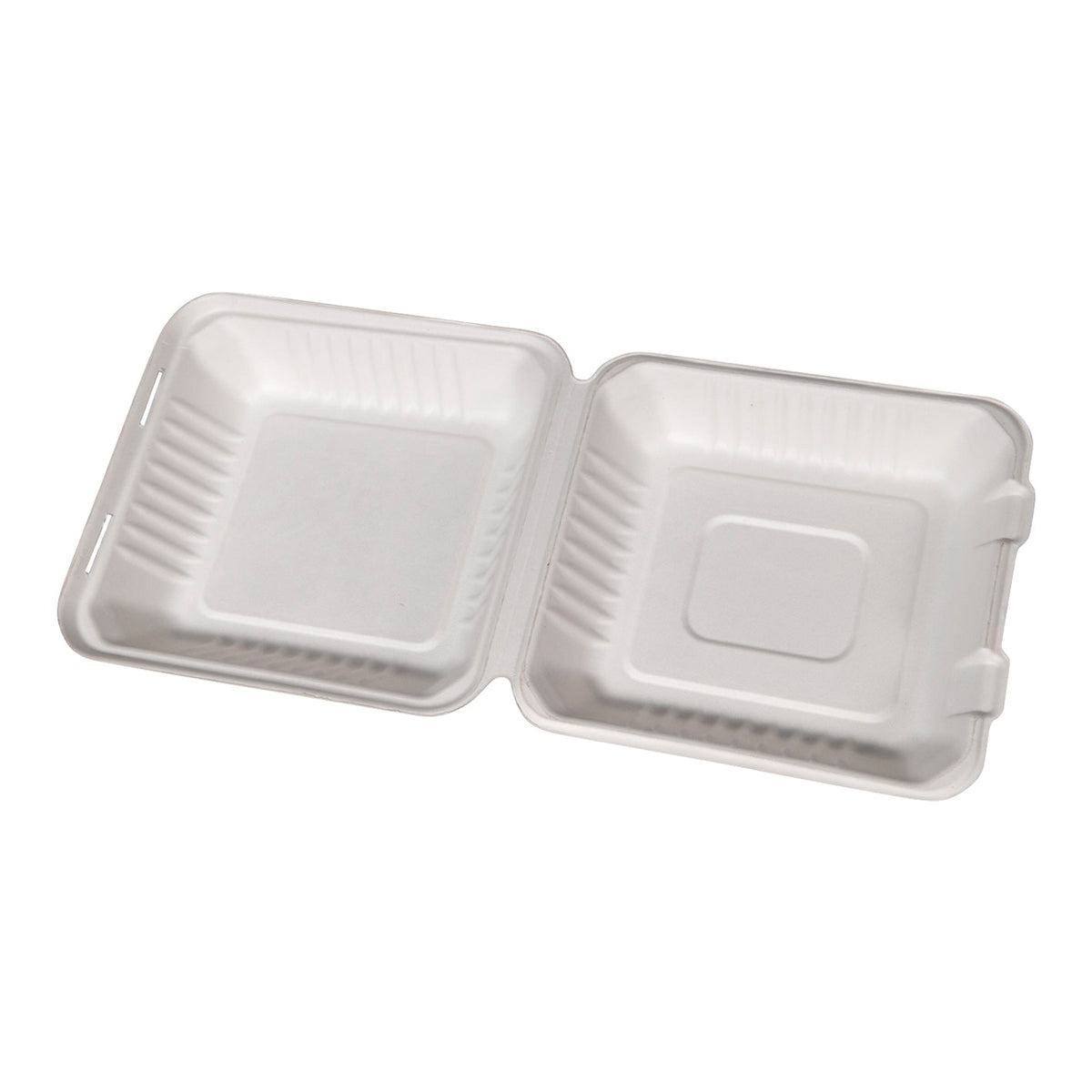New Wave 8in Bagasse Clamshell 50 ct