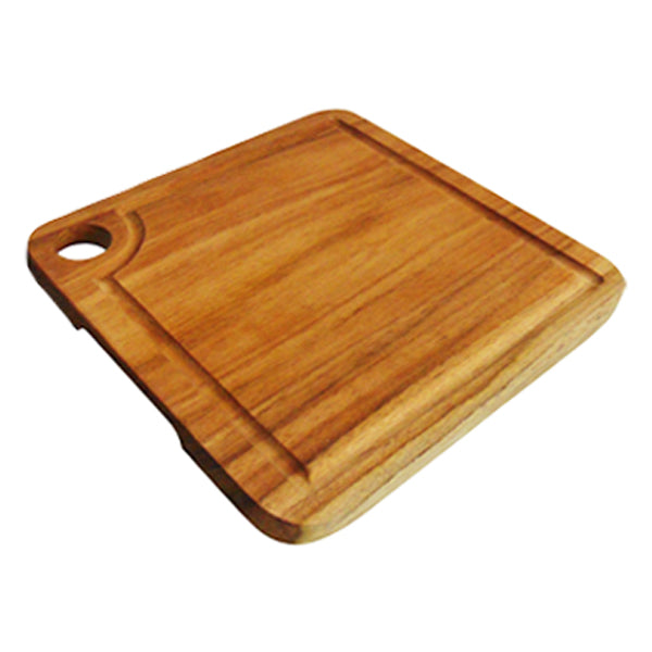 Teak Artisan Charcuterie Board 1/2x8x8 in
