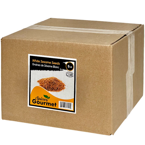 Spices Gourmet White Sesame Seeds 5LB