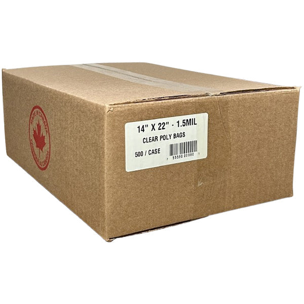 Prefer 22 1.5MIL Clear Poly Bag 500 ct