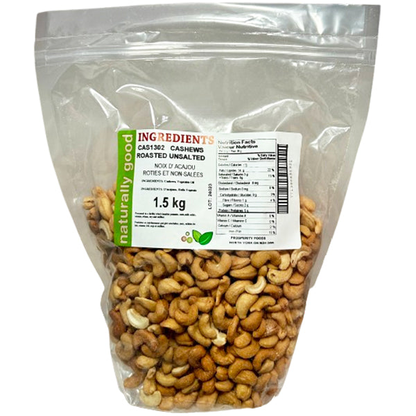 Naturally Good Cashews Roasted Unsalted 1.5 kg