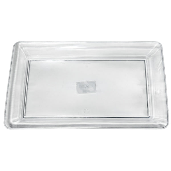 Party Couture Clear Rectangle Tray 18 in