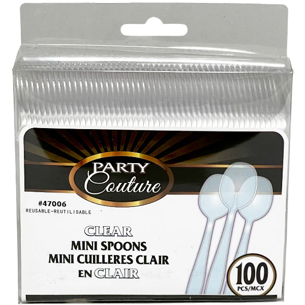Madison Clear Mini Spoons 100 ct