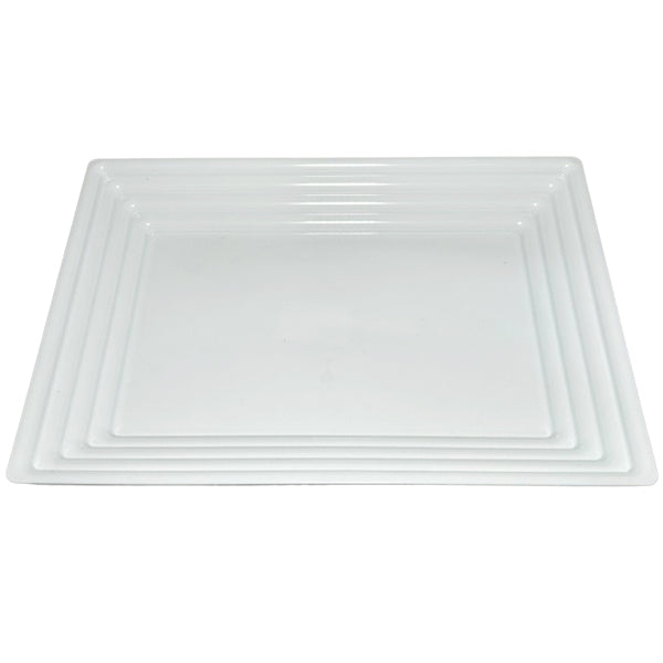 Party Collection White Rectangle Tray 13 in