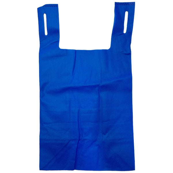 Petro Plastics Reuseable Blue Print Non-woven T Shirt Bag 50-Pack