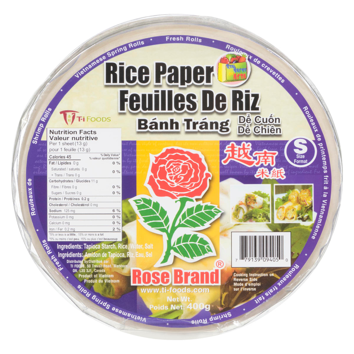 ROSE Rice Paper 16CM 09405-0 400 g
