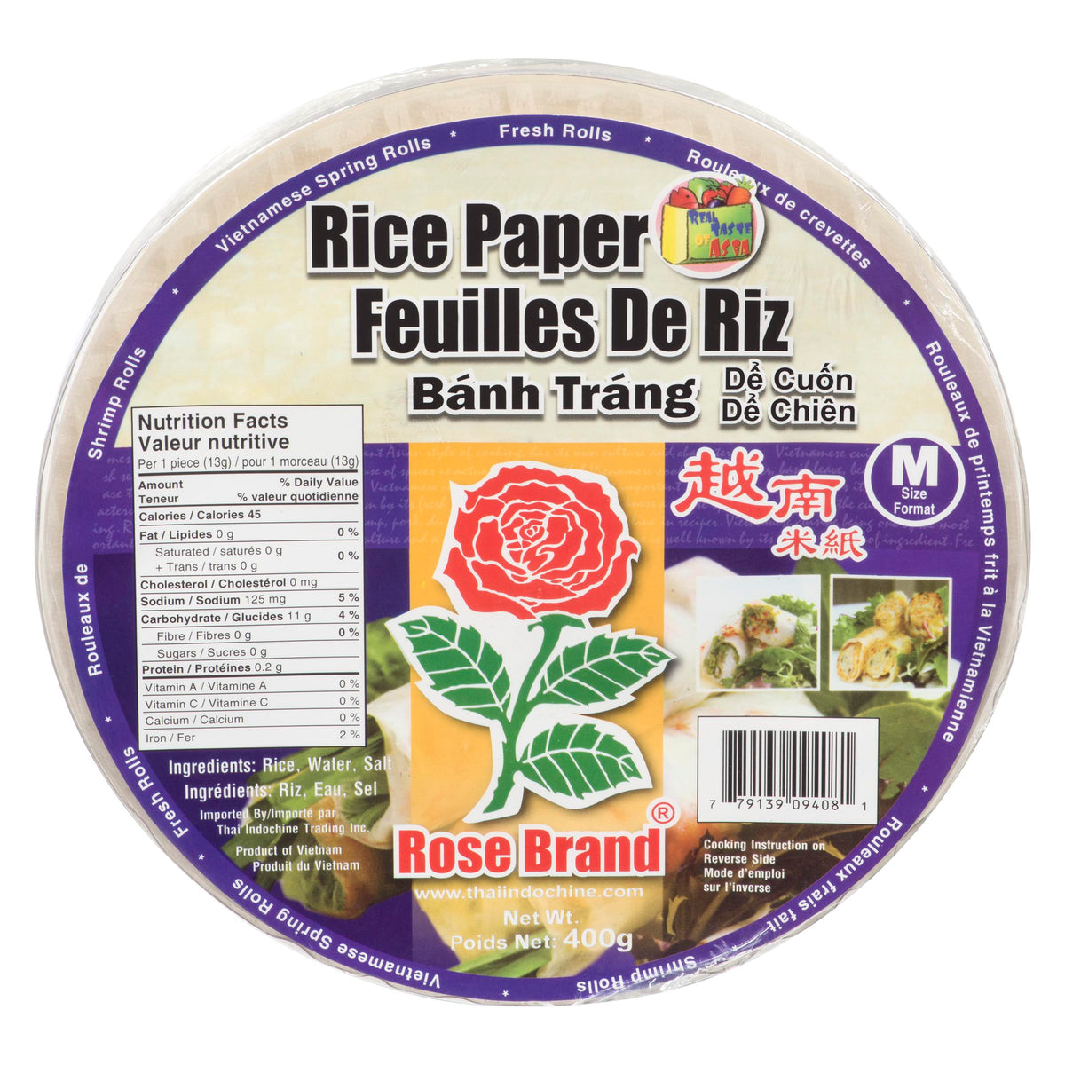 ROSE Rice Paper 22CM #09408-1 400 g