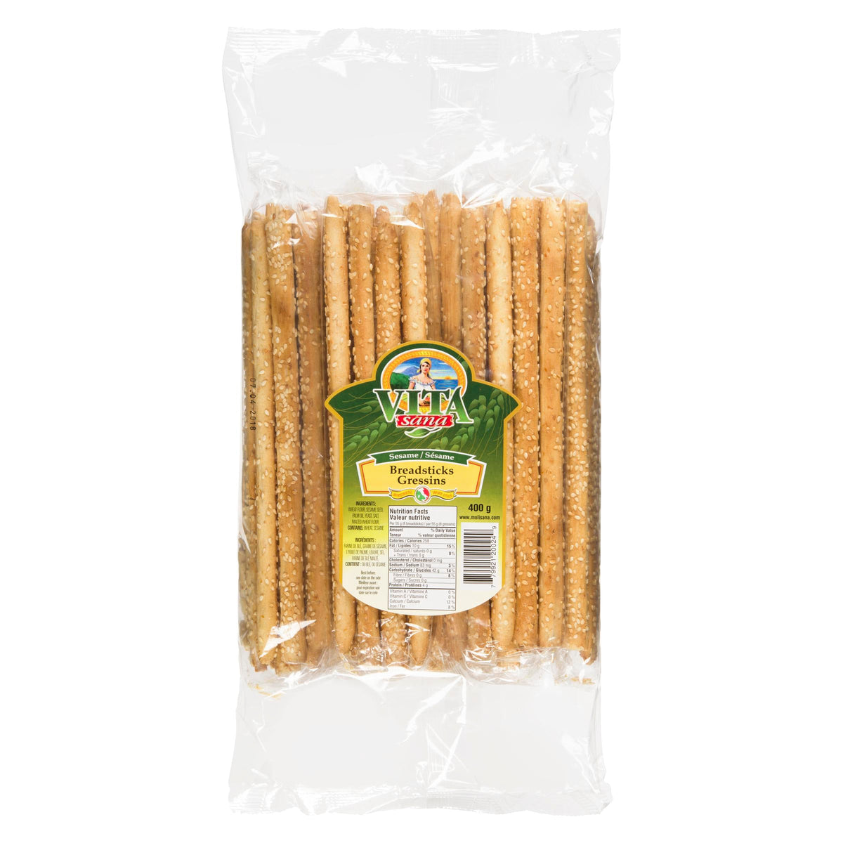 Vita Sana Sesame Breadsticks 400 g