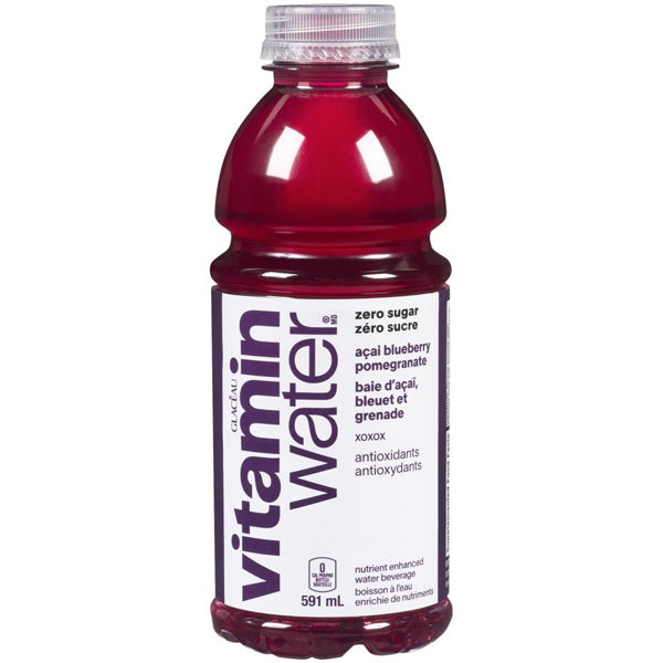 Glaceau Vitamin Water Zero Xoxox Acai Blue 591 mL