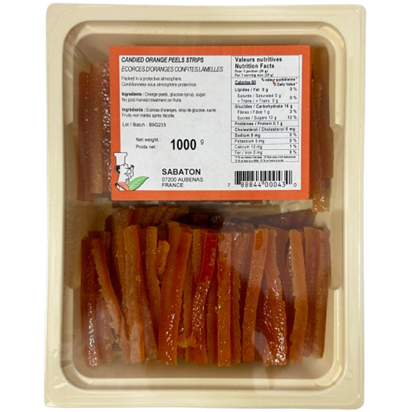 Sabaton Candied Orange Peel Strips 1 kg