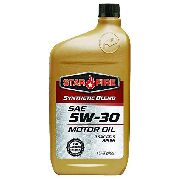 Starfire Synthetic Blend Motor Oil Sae 5W-30 Api Sn 946 mL