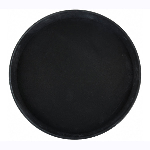 Winco Easy Hold Tray 14in Round Black