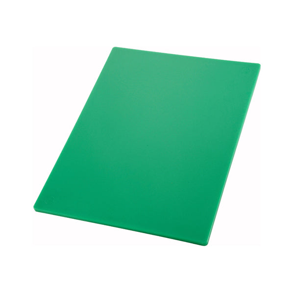 Winco Green Rectangle Cutting Board