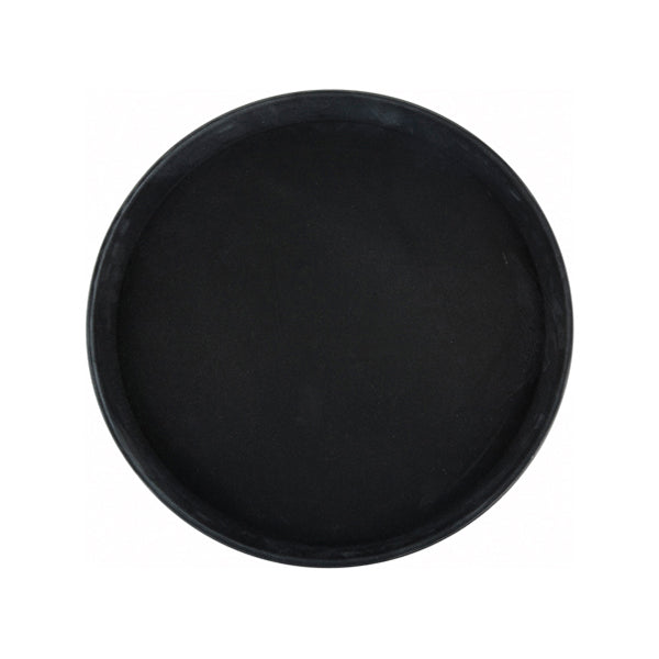 Winco Easy Hold Tray 11in Round Black