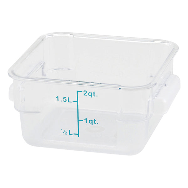 Winco Square 2QCLEAR Storage Container