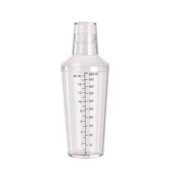 Winco Clear Bar Shaker 16 oz