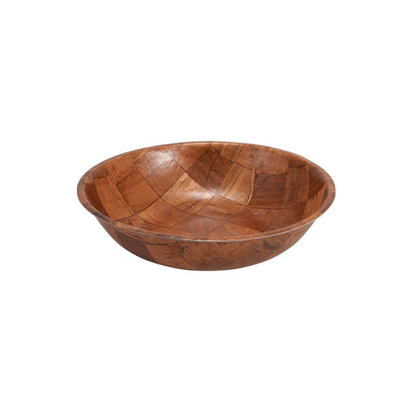 Winco 6in Woven Wood Salad Bowl
