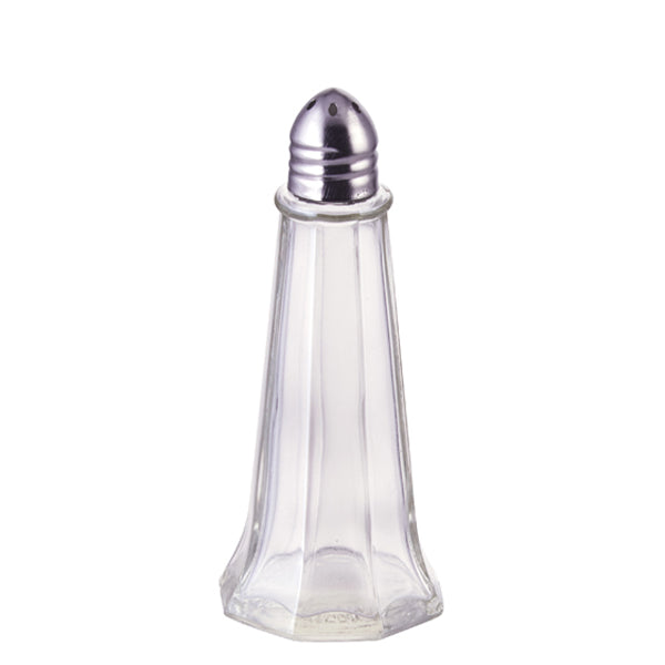 Winco Glass Shaker Tower Chrome Top 1 oz