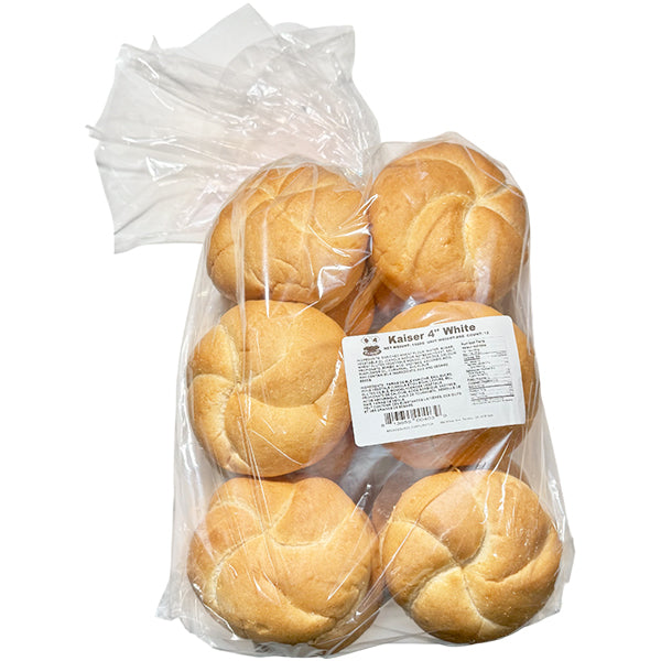 B&a Bakery Kaiser Buns White 4IN 12 pc