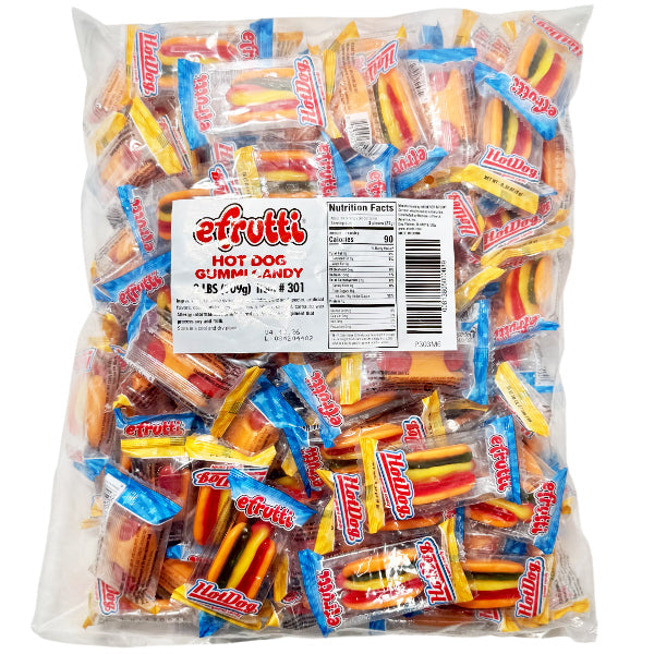 Efrutti Hot Dog Gummy Bulk 2LB