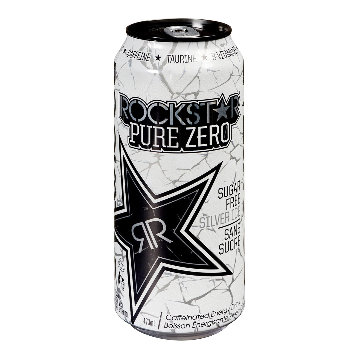 Rockstar Pure Zero Silver Ice 473 mL
