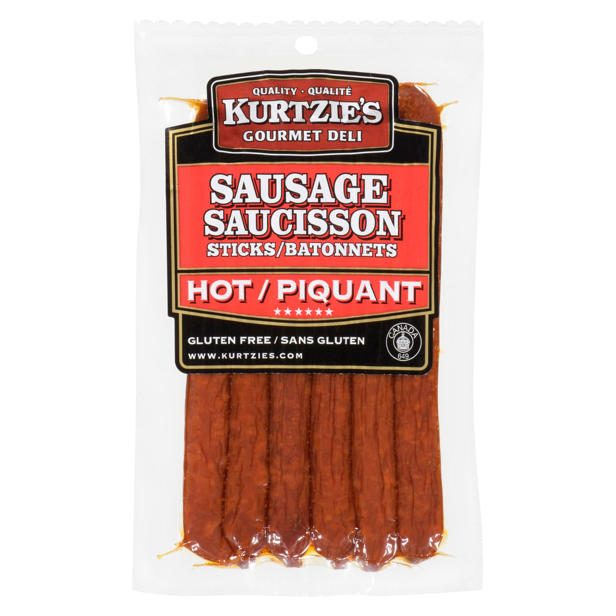 The Great Canadian Meat Tgcm Sausage Sticks Hot 150 g