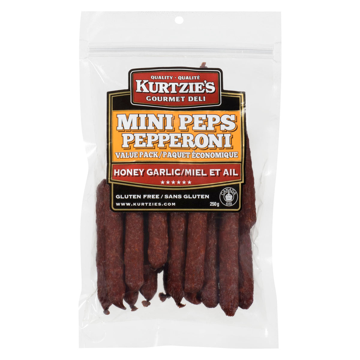 The Great Canadian Meat Tgcm Mini Pepper Honey Garlic 225 g