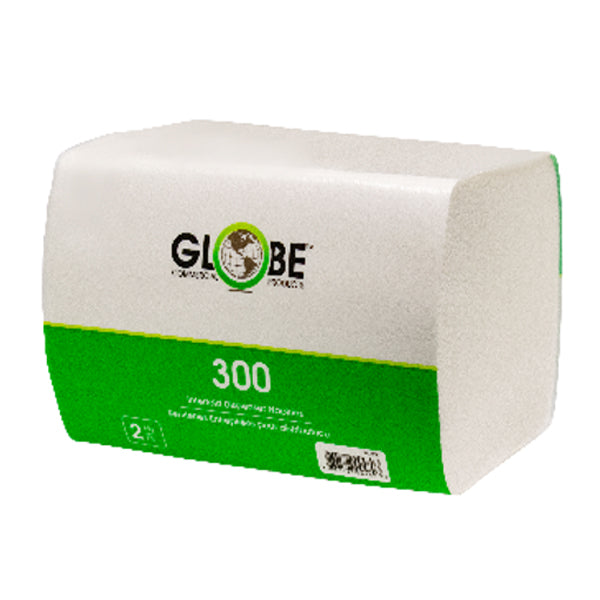 Globe Interfold Napkins 1/2 Fold 7.6.5 in 300 ct
