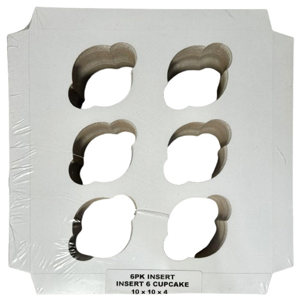 E.b. Box 6-Pack Cupcake Insert 10x4 100 ct