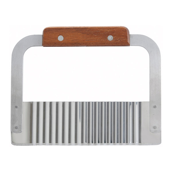 Winco 7" Stainless Steel Serrated W/wooden Hdl