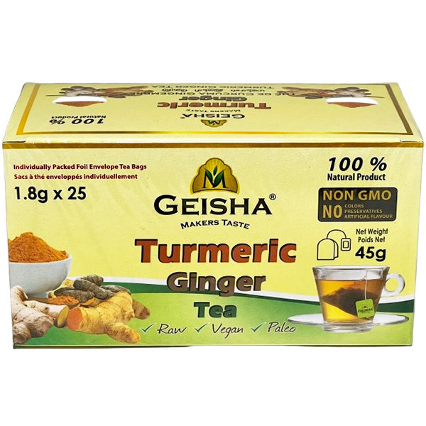 Geesha Ginger Turmeric Tea 25-Pack