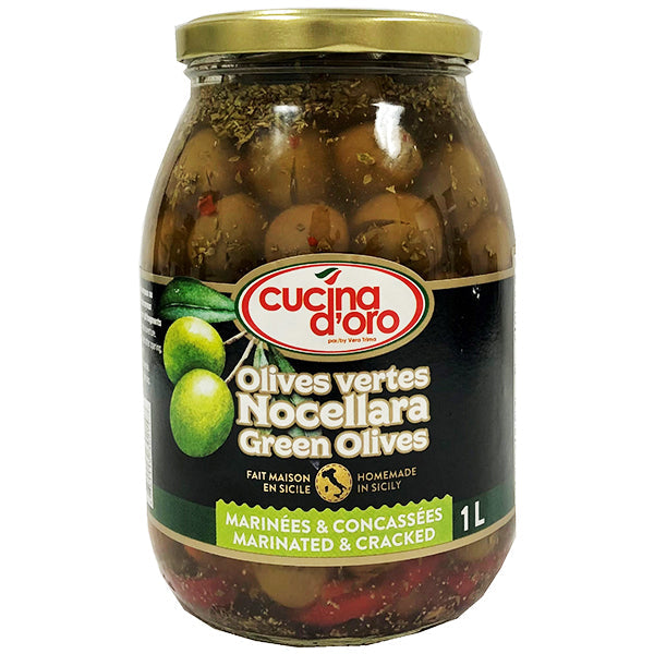 Cucina D'oro Cracked Marinated Olives 1.05 L