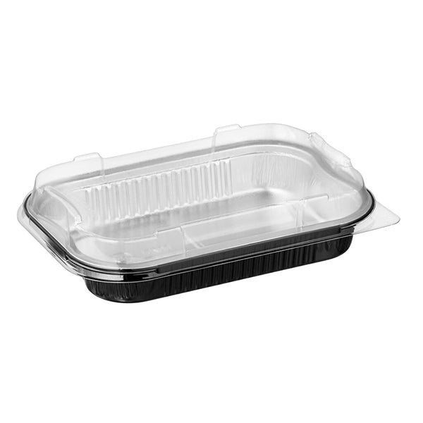 Talthi 751 mL Black Aluminum Rect Container W/lid 751 mL 15 ct