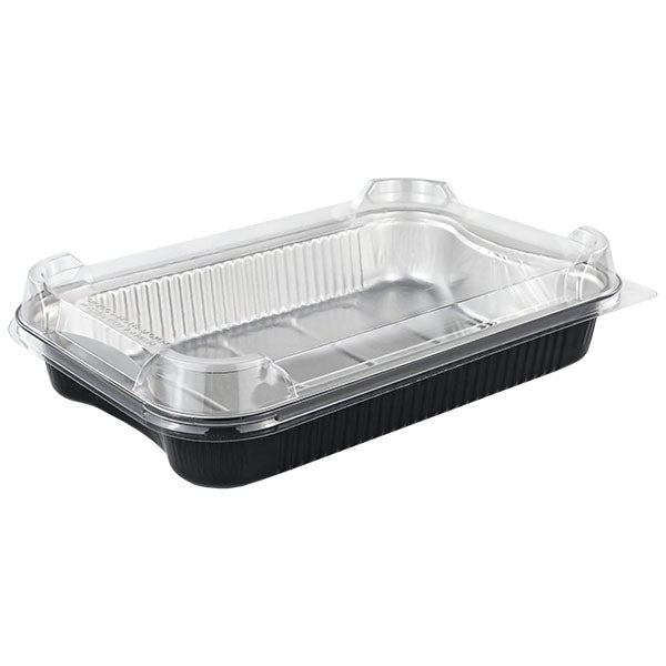 Talthi Aluminum Rect Container W/lid 1920 mL 10 ct