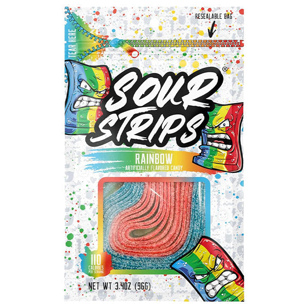 Sour Strips Rainbow 96 g