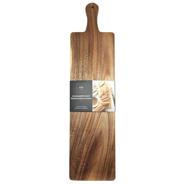 ITY Acacia Wood Paddle Board 22.5x5.5x0.8 ct
