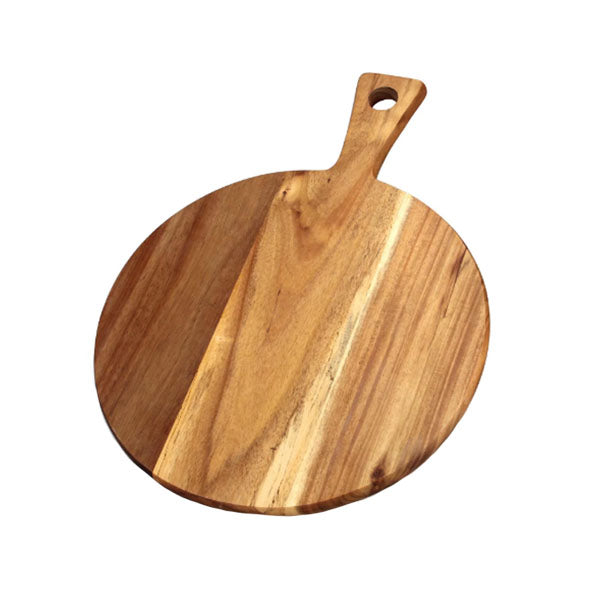 ITY Acacia Wood Round Board15.3x11.8x6 ct