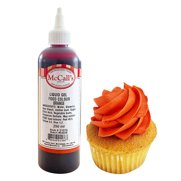 Mccalls Liquid Gel Food Colour Orange 250 mL